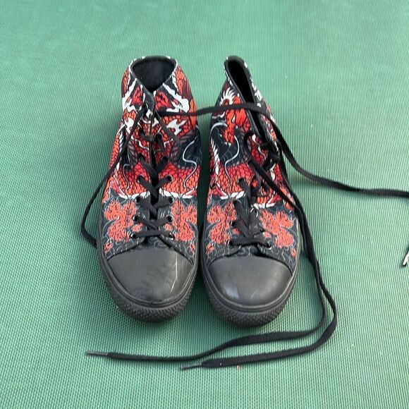 Raad Shop Unisex Red Japanese Dragon size 11 - Picture 2 of 7